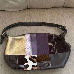 Coach Multicolor Patchwork Shoulder Bag